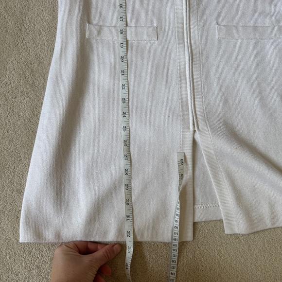 St John Knit White Cardigan Jacket 10 - Picture 10 of 12